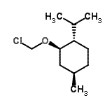 结构式 CAS# 26127-08-2, (1S,2R,4R)-2-(氯甲氧基)-1-异丙基-4-甲基环己烷