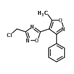 CAS#: 261349-42-2， 3-(Chloromethyl)-5-(5-Methyl-3-Phenyl-1,2-Oxazol-4-Yl)-1,2,4-Oxadiazole