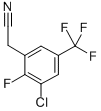 structure of CAS# 261763-15-9, 3-Chloro-2-Fluoro-5-(Trifluoromethyl)Phenylacetonitrile;2-[3-Chloro-2-Fluoro-5-(Trifluoromethyl)Phenyl]Ethanenitrile;Zinc02382186;3-Chloro-2-Fluoro-5-(Trifluoromethyl)Phenylacetonitrile