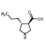 CAS#: 261896-37-1， (3R,4R)-4-Propyl-3-Pyrrolidinecarboxylic Acid
