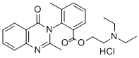 CAS#: 2619-07-0， Diethyl-[2-[3-Methyl-2-(2-Methyl-4-Oxoquinazolin-3-Yl)Benzoyl]Oxyethyl]Azanium Chloride