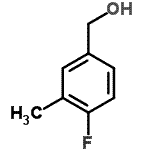 structure of CAS# 261951-66-0, (4-Fluoro-3-Methylphenyl)Methanol;(4-fluoro-3-methylphenyl)methan-1-ol;MFCD01631427;ZINC02382076