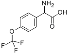 结构式 CAS# 261952-24-3, 2-氨基-2-[4-(三氟甲氧基)苯基]乙酸