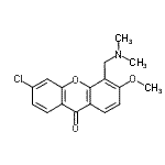 CAS#: 26207-24-9， 6-Chloro-4-[(Dimethylamino)Methyl]-3-Methoxy-9H-Xanthen-9-One