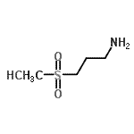 结构式 CAS# 26209-83-6, 3-(甲基磺酰基)-1-丙胺盐酸盐(1:1)