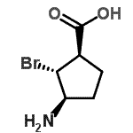 CAS#: 262280-29-5， (1R,2R,3R)-3-Amino-2-Bromocyclopentanecarboxylic Acid