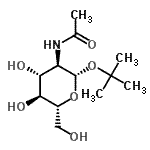 CAS#: 262849-69-4， 2-Methyl-2-Propanyl 2-Acetamido-2-Deoxy-beta-D-Glucopyranoside