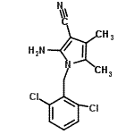 CAS#: 263015-52-7， 2-Amino-1-(2,6-Dichlorobenzyl)-4,5-Dimethyl-1H-Pyrrole-3-Carbonitrile