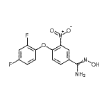 CAS#: 263015-56-1， 4-(2,4-Difluorophenoxy)-N'-Hydroxy-3-Nitrobenzenecarboximidamide
