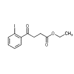 结构式 CAS# 263273-52-5, 乙基4-(2-碘苯基)-4-氧代丁酸酯