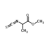结构式 CAS# 26349-75-7, 甲基N-(硫代甲酰烯)丙氨酸酯
