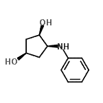CAS#: 263546-63-0， (1R,3R,4S)-4-Anilino-1,3-Cyclopentanediol