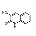structure of CAS# 26386-86-7, 3-Hydroxy-2(1H)-Quinolinone;2,3-dihydroxyquinoline;3-Hydroxy-1H-quinolin-2-one;3-HYDROXYQUINOLIN-2(1H)-ONE