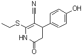CAS#: 264254-92-4， 2-(Ethylsulfanyl)-4-(4-Hydroxyphenyl)-6-Oxo-1,4,5,6-Tetrahydro-3-Pyridinecarbonitrile