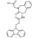 structure of CAS# 264273-08-7, [(4S)-4-{[(9H-Fluoren-9-Ylmethoxy)Carbonyl]Amino}-3-Oxo-1,3,4,5-Tetrahydro-2H-2-Benzazepin-2-Yl]Acetic Acid;Fmoc-(S)-<wbr>4-amino-2<wbr>-carboxym<wbr>ethyl-1,3<wbr>,4,5-tetr<wbr>ahydro-2H<wbr>-[2]benza<wbr>zepin-3-o<wbr>ne