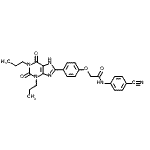 CAS#: 264622-58-4， N-(4-Cyanophenyl)-2-[4-(2,6-Dioxo-1,3-Dipropyl-2,3,6,9-Tetrahydro-1H-Purin-8-Yl)Phenoxy]Acetamide