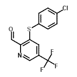 CAS#: 264924-39-2， 3-[(4-Chlorophenyl)Sulfanyl]-5-(Trifluoromethyl)-2-Pyridinecarbaldehyde