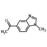 structure of CAS# 265107-91-3, 1-(1-Methyl-1H-Benzimidazol-5-Yl)Ethanone;1-(1-methyl-1H-benzo[d]imidazol-5-yl)ethanone;5-Acetyl-1-methylbenzimidazole