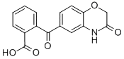 structure of CAS# 26513-80-4, 2-[(3,4-Dihydro-3-Oxo-2H-1,4-Benzoxazin-6-Yl)Carbonyl]-Benzoic Acid;2-[Oxo-(3-Oxo-4H-1,4-Benzoxazin-6-Yl)Methyl]Benzoate;2-(3-Keto4h-1,4-Benzoxazine-6-Carbonyl)Benzoate;2-[(3-Oxo-4H-1,4-Benzoxazin-6-Yl)Carbonyl]Benzoate