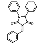 CAS#: 2652-78-0， 4-Benzylidene-1,2-Diphenyl-Pyrazolidine-3,5-Dione