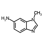 结构式 CAS# 26530-93-8, 1-甲基-1H-苯并咪唑-6-胺