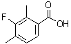 结构式 CAS# 26583-81-3, 3-氟-2,4-二甲基苯甲酸