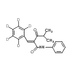 CAS#: 265989-32-0， (2E)-4-Methyl-3-Oxo-N-Phenyl-2-[(<Sup>2</Sup>H<Sub>5</Sub>)Phenylmethylene]Pentanamide