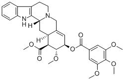 CAS#: 2671-59-2, (3beta,16beta,17alpha,18beta)-19,20-Didehydro-17-Methoxy-18-((3,4,5-Trimethoxybenzoyl)Oxy)-Yohimban-16-Carboxylic Acid Methyl Ester