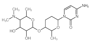CAS#: 26758-91-8， 4-Amino-1-[2,3,6-Trideoxy-4-O-[4,6-Dideoxy-4-Dimethylamino-alpha-D-Glucopyranosyl]-beta-D-Erythro-Hexopyranosyl]Pyrimidin-2(1H)-One