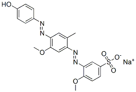 CAS#: 26845-91-0， Sodium 3-[[4-[(4-Hydroxyphenyl)Azo]-5-Methoxy-o-Tolyl]Azo]-4-Methoxybenzenesulphonate