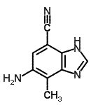 CAS#: 269083-20-7， 5-Amino-4-Methyl-1H-Benzimidazole-7-Carbonitrile