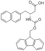 structure of CAS# 269398-91-6, Fmoc-(R)-3-Amino-4-(2-Naphthyl)-Butyric Acid;FMOC-(R)-3-AMINO-4-(2-NAPHTHYL)-BUTYRIC ACID;FMOC-4-(2-NAPHTHYL)-D-BETA-HOMOALANINE;FMOC-(2-NAPHTHYL)-D-BETA-HOMOALANINE