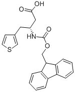 结构式 CAS# 269726-93-4, 芴甲氧羰基-(R)-3-氨基-4-(3-噻吩基)-丁酸