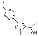 结构式 CAS# 27069-16-5, 5-(4-甲氧基苯基)-1H-吡唑-3-羧酸