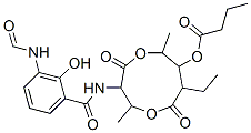 CAS#: 27220-61-7， 8-Ethyl-3-[[3-(Formylamino)Salicyloyl]Amino]-2,6-Dimethyl-4,9-Dioxo-1,5-Dioxonan-7-Yl Butyrate