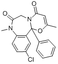 structure of CAS# 27223-35-4, Ketazolam;11-Chloro-2,8-Dimethyl-12B-Phenyl-6H-[1,3]Oxazino[3,2-D][1,4]Benzodiazepine-4,7-Quinone;11-Chloro-8,12B-Dihydro-2,8-Dimethyl-12B-Phenyl-4H-(1,3)-Oxazino(3,2-D)(1,4)Benzodiazepine-4,7(6H)Dione;11-Chloro-8,12B-Dihydro-2,8-Dimethyl-12B-Phenyl-4H-(1,3)Oxazino(3,2-D)(1,4)Benzodiazepine-4,7(6H)-Dione