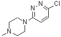 structure of CAS# 27464-17-1, 3-Chloro-6-(4-Methyl-1-Piperazinyl)Pyridazine;3-chloro-6-(4-methyl-1-piperazinyl)pyridazine;3-Chloro-6-(4-methyl-piperazin-1-yl)-pyridazine;3-chloro-6-(4-methylpiperazinyl)pyridazine