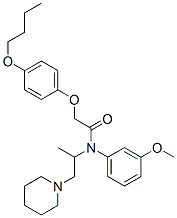 CAS 登录号:27468-58-2, 2-(4-丁氧基苯氧基)-N-(3-甲氧基苯基)-N-(1-甲基-2-哌啶乙基)乙酰胺