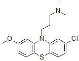 CAS#: 2752-11-6， 3-(2-Chloro-8-Methoxyphenothiazin-10-Yl)-N,N-Dimethylpropan-1-Amine