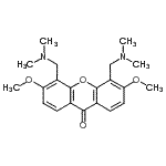 CAS#: 27529-90-4， 4,5-Bis[(Dimethylamino)Methyl]-3,6-Dimethoxy-9H-Xanthen-9-One