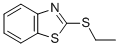 structure of CAS# 2757-92-8, 2-Ethylsulfanyl-1,3-Benzothiazole;2-(Ethylthio)-1,3-Benzothiazole;2-Ethylmercaptobenzothiazole