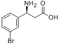 结构式 CAS# 275826-35-2, (S)-3-氨基-3-(3-溴-苯基)-丙酸