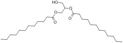 结构式 CAS# 27638-00-2, 甘油二月桂酸酯