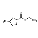 structure of CAS# 2764-43-4, Ethyl 5-Methyl-L-Prolinate;(2S)-ethyl 5-methylpyrrolidine-2-carboxylate