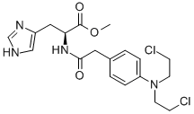 CAS 登录号：2764-56-9， N-[4-[二(2-氯乙基)氨基]苯乙酰基]-L-组氨酸甲酯