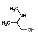 structure of CAS# 27646-78-2, 2-(Methylamino)-1-Propanol;1-propanol, 2-(methylamino)-;1-Propanol, 2-(methylamino)-, (2R)-;2-(methylamino)-1-propanol
