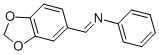 structure of CAS# 27738-39-2, 3,4-Methylenedioxybenzylidene Aniline;1-(1,3-Benzodioxol-5-Yl)-N-Phenyl-Methanimine;1,3-Benzodioxol-5-Ylmethylene-Phenyl-Amine;Zinc00575411