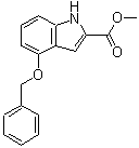structure of CAS# 27748-09-0, Methyl 4-(Benzyloxy)-1H-Indole-2-Carboxylate;4-BENZYLOXY-1H-INDOLE-2-CARBOXYLICACIDMETHYLESTER;B-2010;Methyl 4-benzyloxyindole-2-carboxylate