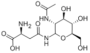 结构式 CAS# 2776-93-4, N-[2-(乙酰氨基)-2-脱氧-beta-D-吡喃葡萄糖基]-L-天冬氨酰胺