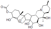 CAS#: 2777-79-9， 4,9-Epoxy-Cevane-3beta,4beta,14,15alpha,16beta,20-Hexol 3-Acetate